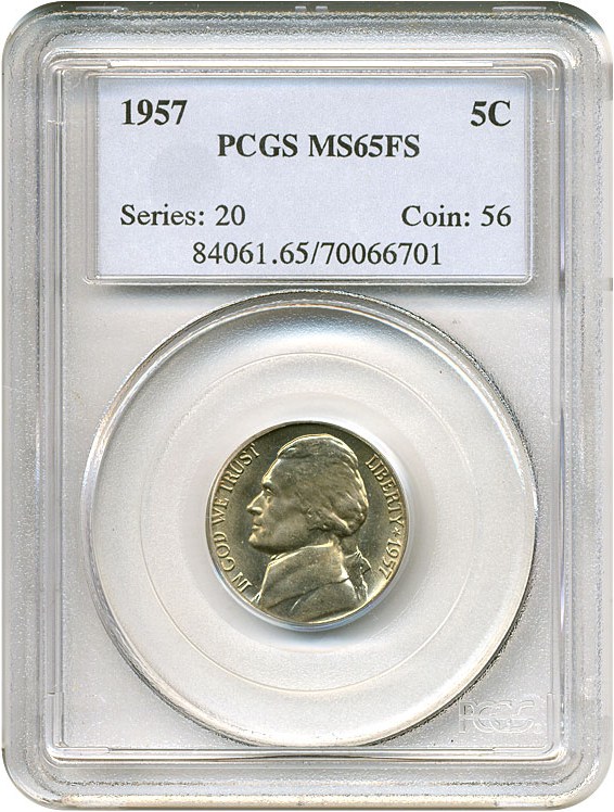image for: 1957 5c  PCGS MS65 FS
