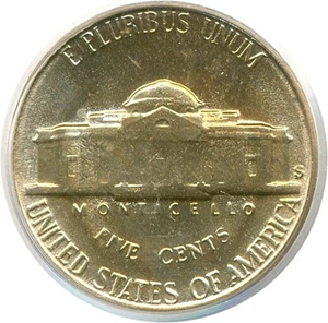 image for: 1954-S/D 5c PCGS MS66