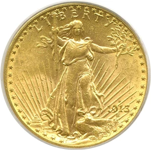 image for: 1913-D $20 PCGS MS62