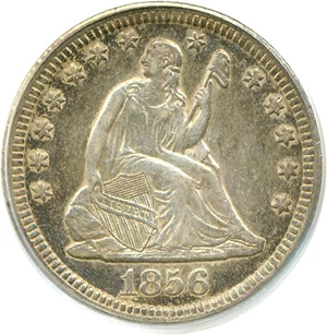 image for: 1856 25c PCGS XF45