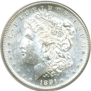 image for: 1891-S $1 PCGS MS64