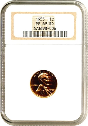 image for: 1955 1c NGC Proof 69 RD