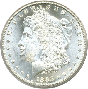 image for: 1883-CC $1 PCGS MS66