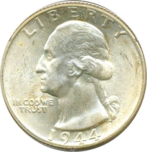 image for: 1944 25c PCGS MS65