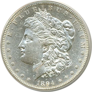 image for: 1894-S $1 PCGS AU58