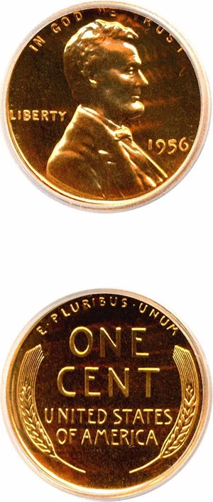 image for: 1956 1c ICG Proof 69 RD