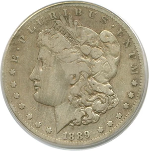 image for: 1889-CC $1 PCGS F12