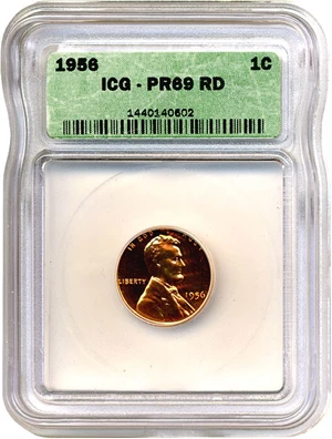 image for: 1956 1c ICG Proof 69 RD