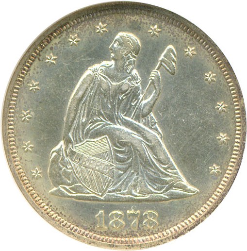 image for: 1878 20c  NGC Proof 61 