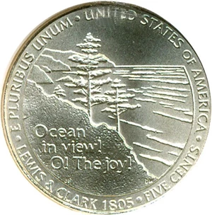 image for: 2005-D 5c Ocean View SMS NGC MS67