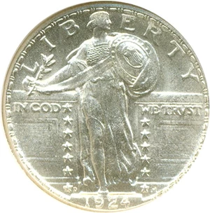 image for: 1924-D 25c NGC MS66