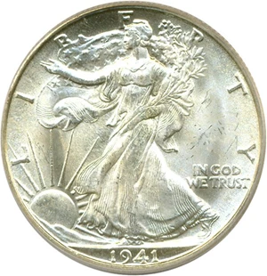 image for: 1941-D 50c PCGS MS65