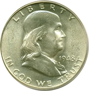 image for: 1948 50c PCGS MS65 FBL