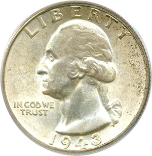 image for: 1943-D 25c PCGS MS63