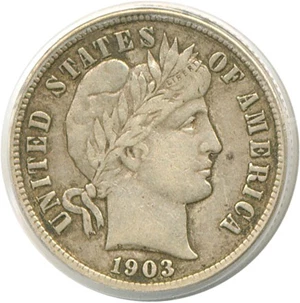 image for: 1903-S 10c PCGS VF35