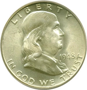 image for: 1948 50c PCGS MS65 FBL