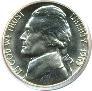 image for: 1965 5c SMS PCGS MS66