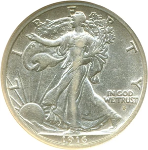 image for: 1916-D 50c NGC XF45