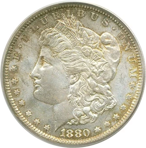 image for: 1880 $1 PCGS MS63