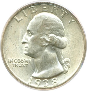 image for: 1938 25c PCGS MS66