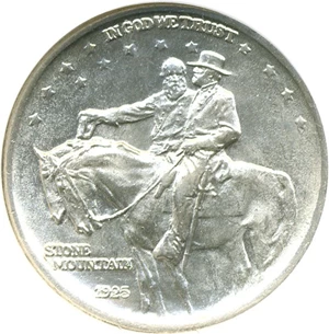 image for: 1925 50c Stone Mountain NGC MS65