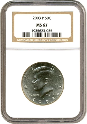 image for: 2003-P 50c NGC MS67