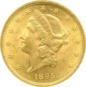 image for: 1895 $20 NGC MS62
