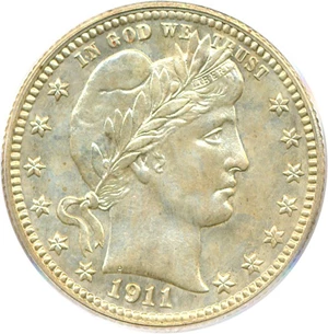 image for: 1911 25c PCGS Proof 64