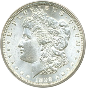 image for: 1899 $1 PCGS MS64