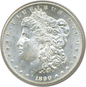 image for: 1890-CC $1 PCGS MS63