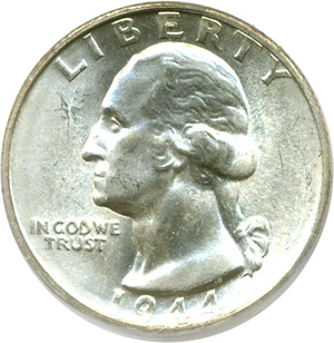 image for: 1944-S 25c PCGS MS66