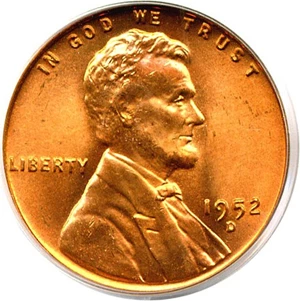 image for: 1952-D 1c PCGS MS66 RD