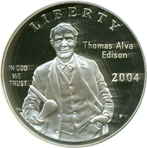 image for: 2004-P $1 Edison NGC Proof 69 UCameo
