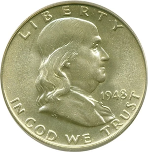 image for: 1948 50c PCGS MS65 FBL