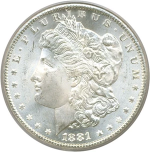 image for: 1881-CC $1 PCGS MS65