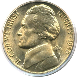 image for: 1950-D 5c PCGS MS66 FS