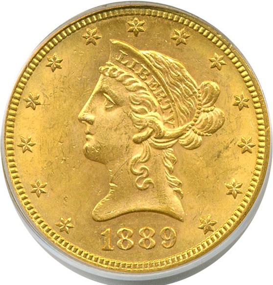 image for: 1889-S $10  PCGS MS62
