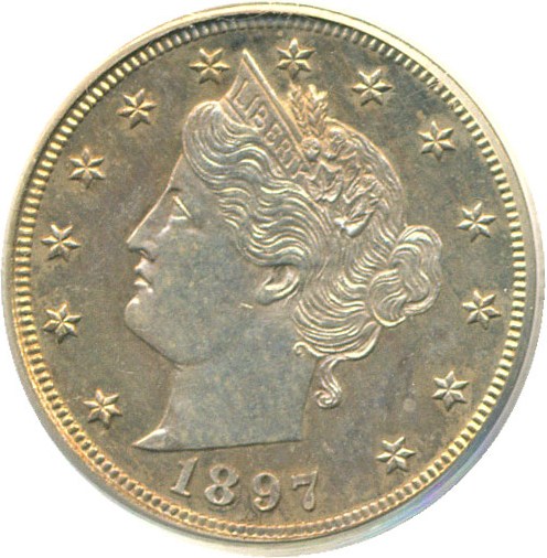 image for: 1897 5c  PCGS Proof 63