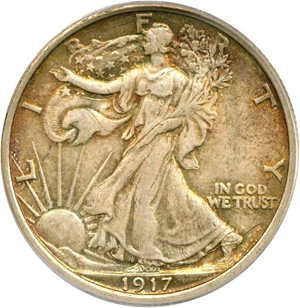 image for: 1917-D 50c Reverse PCGS MS64