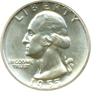 image for: 1955-D 25c PCGS MS65