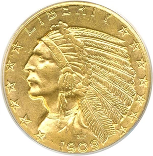 image for: 1909-D $5 PCGS MS63
