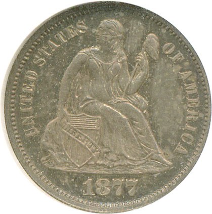 image for: 1877 10c  NGC Proof 63 