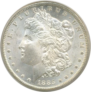 image for: 1885-CC $1 PCGS MS65