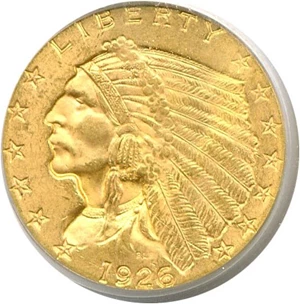 image for: 1926 $2 1/2 PCGS MS64