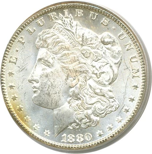 image for: 1880-CC $1 PCGS MS64