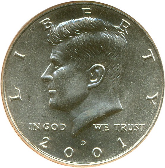 image for: 2001-D 50c  NGC MS67 