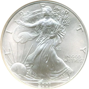 image for: 2001 $1 Silver Eagle NGC MS69