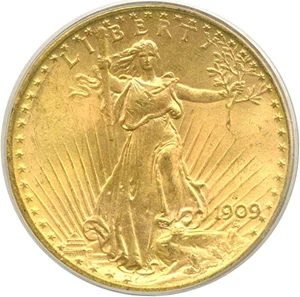 image for: 1909-S $20 PCGS MS64