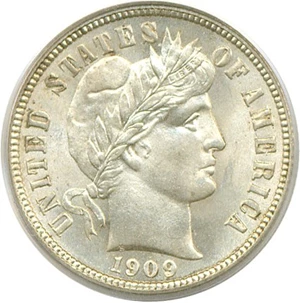 image for: 1909 10c PCGS MS65