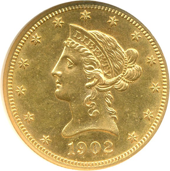 image for: 1902 $10  NGC MS61